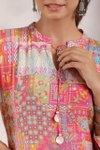 Label khoj Muslin Printed Cord Set Kurti With Bottom Wholesale Shop In Surat